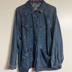 Torrid Women’s Denim Jean Jacket Vintage Look Medium Wash 4 Pocket Fall Size 1 Photo 0
