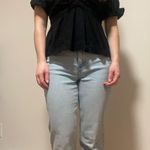 Abercrombie & Fitch Abercrombie Black Linen Blend Shirt Photo 3