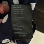 Maeve  by Anthropologie Polka Dot Linen Button Down Short Sleeve Photo 7