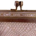 Vintage White Pearl Beaded Enamel & Gold Metal Frame Handbag Hong Kong Photo 2