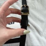 FRENCH Style Classical Vintage Hat and Striped Coat Design Print Crossbody Bag Black Photo 6