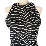 Who What Wear Midi Chic Zebra Print Halter Dress Photo 11