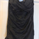 White Stag White Stuff Black Swim Dress Ruched Halter One Piece Swimsuit 2X‎ Photo 0