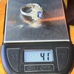 Natural Tanzanite Tsavorite Garnet Sterling Silver Ring Size 7 Green Photo 8