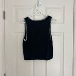 Black and White Knit Vest Top Size M Photo 5
