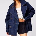 Free People Denim Car Coat Photo 0