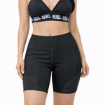 JESFER Women’s Activewear Set Shorts & Sports Bra Size S NWT(A229) Black Photo 0