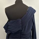 Mac Duggal  12231 Beaded Cuff Drop Gown Blue 14 Photo 6