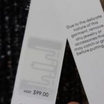 Calvin Klein | Stylish Tweed Overlap Front Pencil Skirt Black Size 14 Photo 3