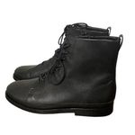 Vince 🌟 Women’s Black Cooper Leather Booties Size 9.5 Lace-Up Zip Ankle Boots 🌟 Photo 3