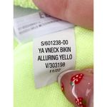 Gap NWT  Highlighter Yellow Ribbed Swim Bikini Top Medium Photo 7