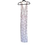 Free People NWT Daria Open Back Front Slit Maxi Dress Ivory Combo Medium Photo 7