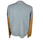 Hem & Thread  Colorblock Grandpa Long Sleeve Button Front Sweater Cardigan Small Photo 9