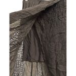 Free People Charcoal Gray Gauze Maxi Skirt Size M Crinkled Lightweight Fashion Photo 3