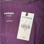 EXPRESS  Women's Glittery V Neck Long Sleeve‎ Fitted Top SMALL NWT Photo 3