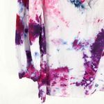 Joie  Small Top Handmade Tie Dye Passion Fruit‎ Pink Purple White Linen 1531 Photo 4