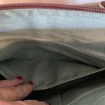 Hobo International  VTG Purse Red Brown Polished Leather Bag Zip Two Handles Photo 12