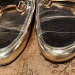 Bamboo Metallic Gold Loafer Slides Fits 7-8 Photo 6