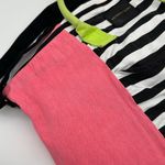 Victoria's Secret Getaway Tote Bag Large Travel Weekender Duffle Neon Stripe Photo 13