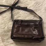 Perlina  Brown Crossbody size long 9”  wide 7” excellent condition Photo 2