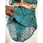 Tommy Bahama New.  aqua and orange one piece swimsuit. Small. Retails $178 Photo 9