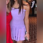 NBD  Strapless Mini Dress Lilac ruched small Photo 5