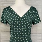 Kaileigh Green Cottage Floral Fit & Flare Midi Dress-Small Photo 1