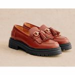 Sézane Sezane Amy Loafers Leather Cognac Brown 42 Photo 3