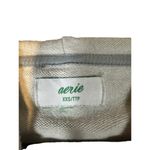 Aerie Gray Long Sleeve Hooded Kangaroo Pouch Pocket Sweatshirt Women Sz XXS Photo 5