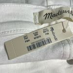 Madewell Jeans 10” Petite High Rise Skinny Pure White Step Raw Hem Sz 36/42 NWT Photo 8
