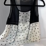 Chloe K Black & polka dot tank blouse Photo 4