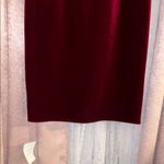 NWT Size 10 Burgundy Velvet Midi Dress Red Photo 2