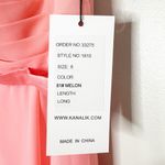 Kanali K  Womens Dress Pink Melon Bridesmaid Gown NEW Unaltered Photo 3