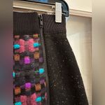 Milly  Black Exposed Zippers Mini Skirt Southwestern Chic Contemporary Size 0 XS Photo 1