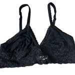Soma Triangle Lace Trim Black Bralette Womens Sz Large Photo 0