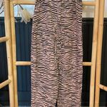 Enza Costa Linen Strappy Animal Print Jumpsuit Photo 1
