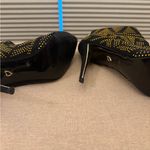 Thalia Sodi  Black and Sparkling Gold beaded throughout Heeled Booties! Photo 3