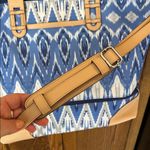 Stella & Dot  Getaway Bag Blue Ikat Travel Carry On Expandable Weekender Photo 1