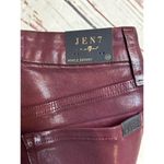 7 For All Mankind Jen 7 Burgundy Faux Leather Ankle Skinny Size 00 Photo 2