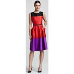Kate Spade NWT Fit and Flare Colorblock Dress Sz 14 Zahara in play the wild card Photo 2