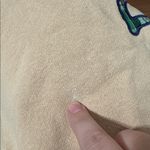 Obey Nana Beige Cropped Oversize Plaid Graphic Appliqué Sweatshirt size M Photo 11