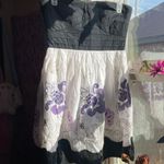 Trixxi Vintage Y2K  strapless Purple Floral embroidered dress Photo 1