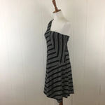 Anthropologie  Maeve Moka Striped One Shoulder Dress - small Photo 5