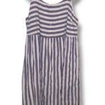 Andree by Unit Striped Midi Dress-Size 2X-Lined-Empire Waist-Flutter Sleeve-Slit Photo 0