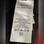 Quince NWT  Women 100% Organic Cotton Gauze Short Sleeve Shirt Black M Photo 4