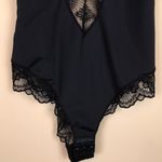 Piney Women’s Sculpting Black Beige Lace Cheeky Intimate Shapewear Body Suit Size L Photo 2