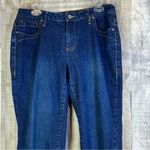 Cato Size 14 Cropped Ankle Dark Wash Blue Denim Jean with Stretch Straig… Photo 2