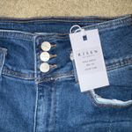 Risen LA Jeans triple button fly straight jeans 7/28 Distressed Wide Leg Blue Photo 1