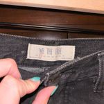 We The Free People Distressed Denim Mini Slit Skirt Black 25 Photo 3