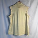 Coral Bay Golf Yellow Sleeveless Mock Neck 1/4 Zip Tank Blouse Size Large Photo 1